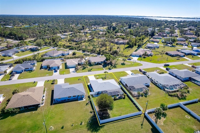 birds eye view of property