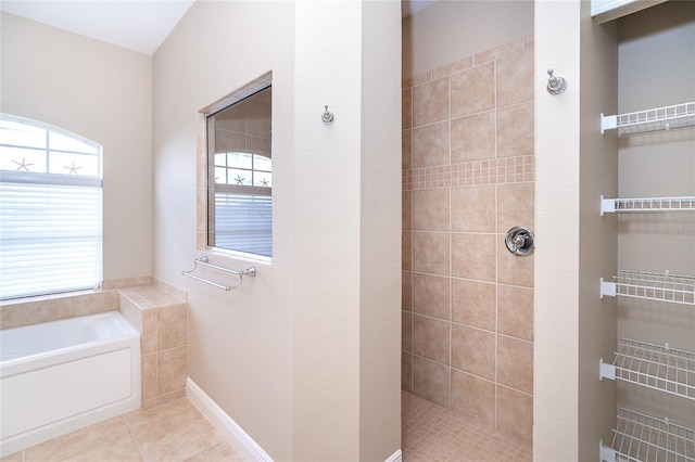 116 Hercules Dr, Rotonda West, FL 33947 - bathroom with a walk in shower, healthy amount of natural light, and a garden tub