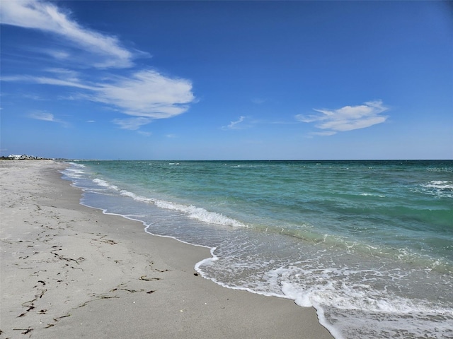 property view of water with a view of the beach