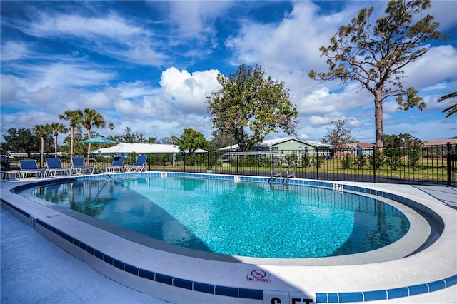 view of pool