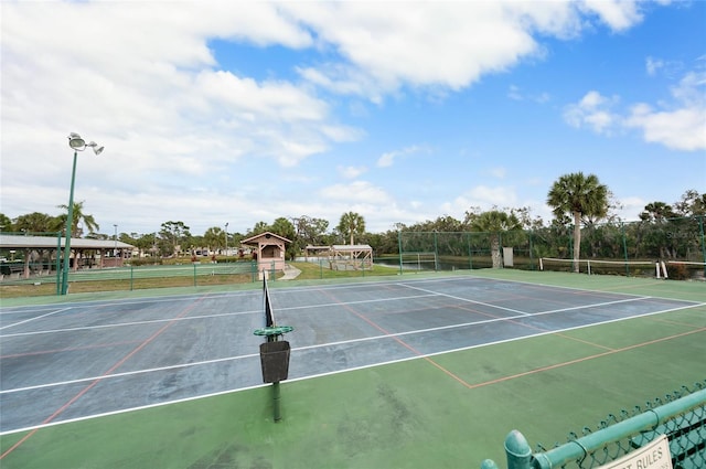 view of sport court