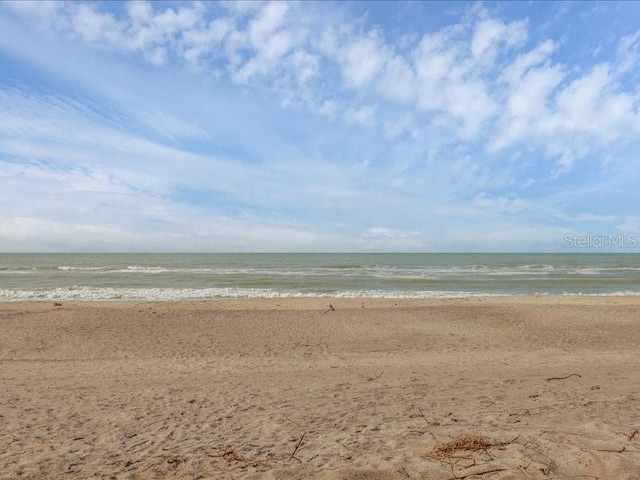 water view featuring a beach view