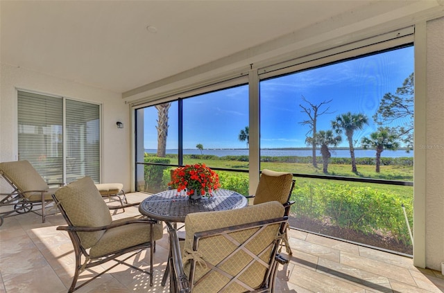 view of sunroom / solarium