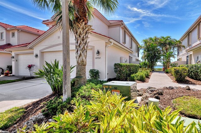 view of home's exterior featuring a garage