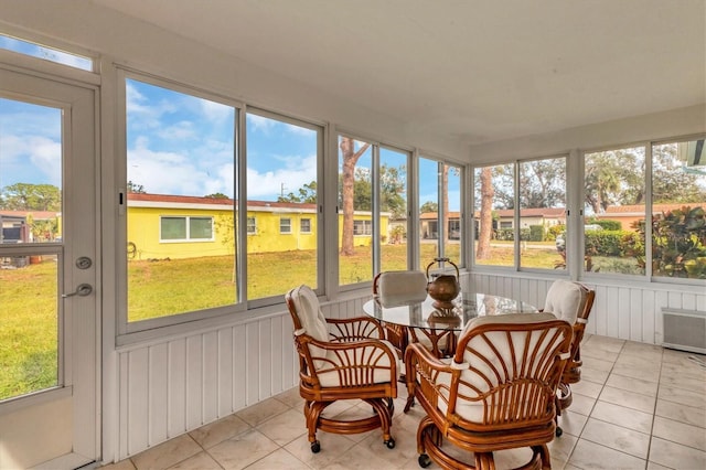 view of sunroom / solarium