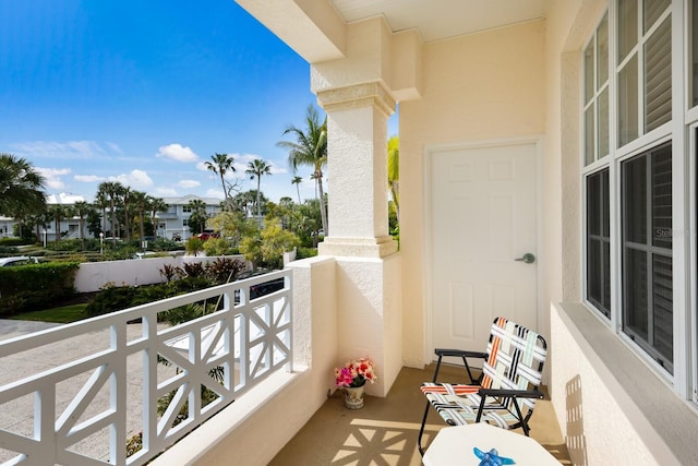 view of balcony