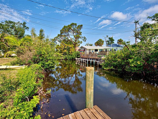 914 E 2nd St, Englewood, FL 34223 - dock area with a water view