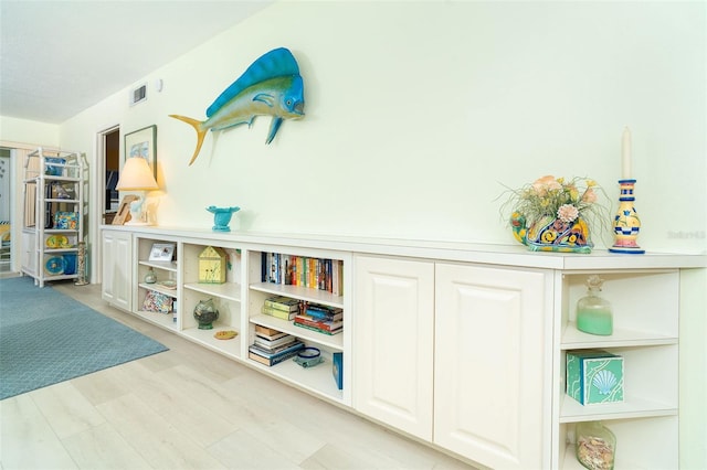 playroom featuring light hardwood / wood-style floors