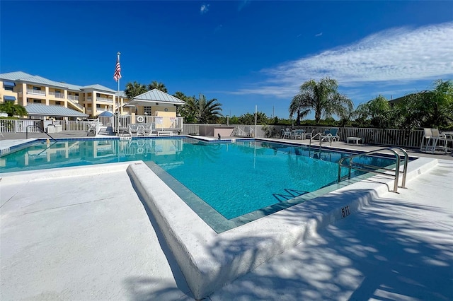 view of pool with a patio area