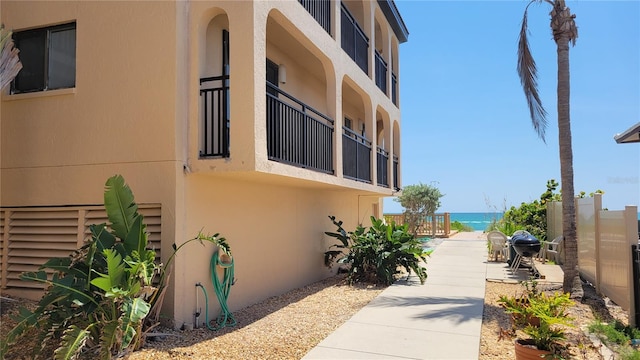 view of property featuring a water view