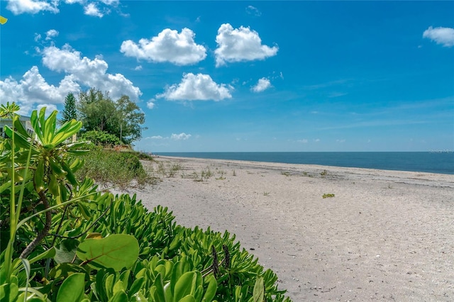 property view of water with a view of the beach