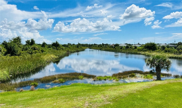 view of water feature