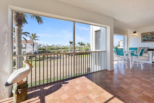 view of sunroom / solarium