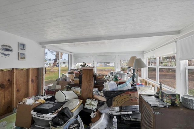 sunroom / solarium featuring a wealth of natural light