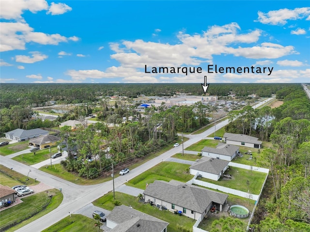 birds eye view of property