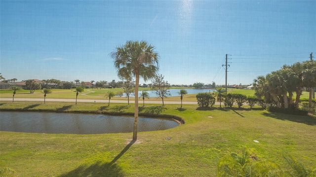 view of water feature