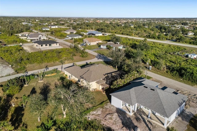 bird's eye view with a residential view