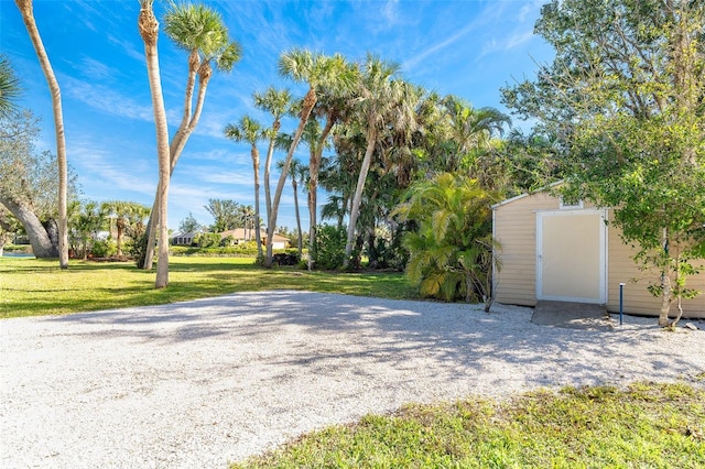 view of road with driveway