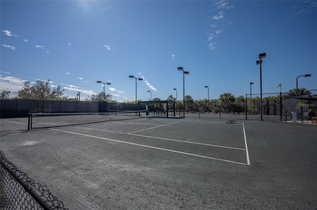 view of tennis court