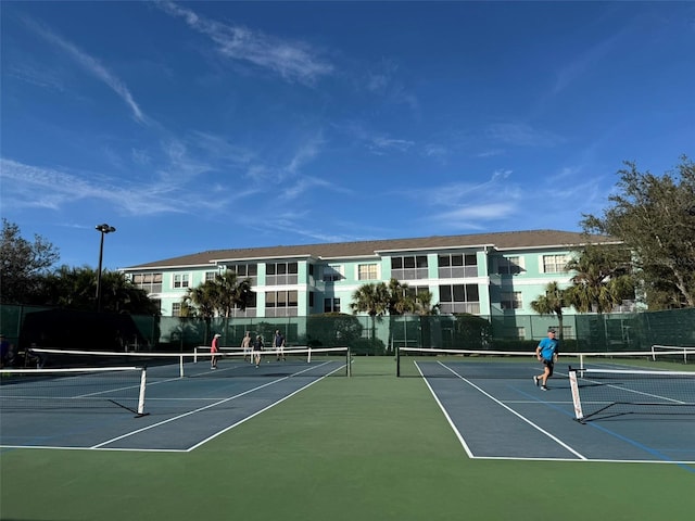 view of tennis court