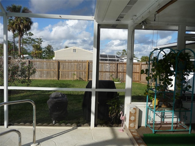 sunroom / solarium with plenty of natural light