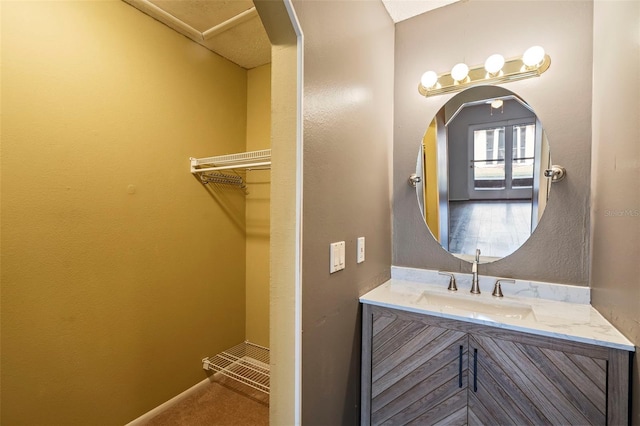 bathroom featuring vanity