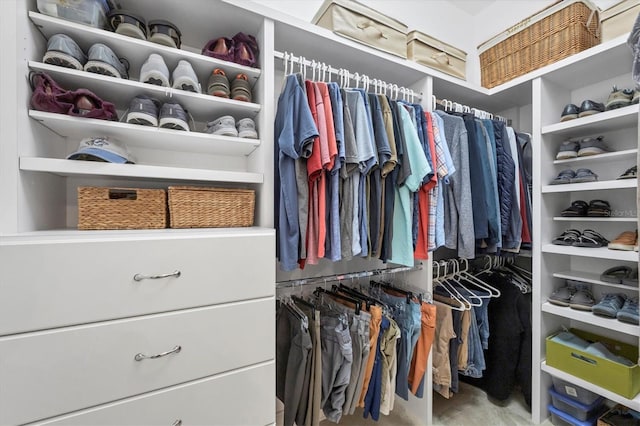 view of spacious closet