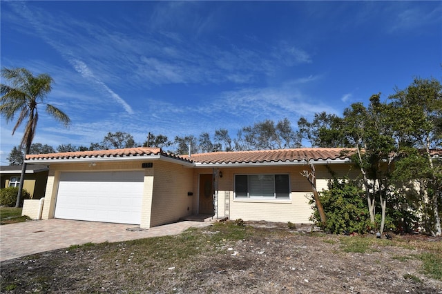 view of front of home featuring a garage