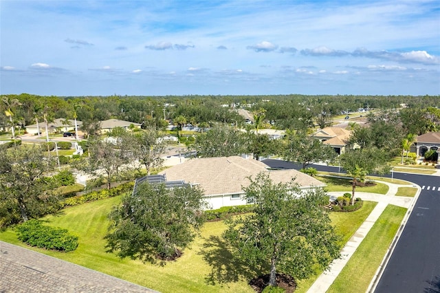 bird's eye view with a residential view