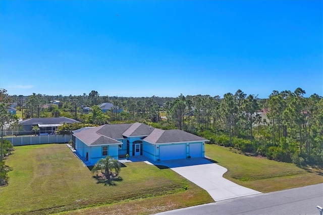 birds eye view of property