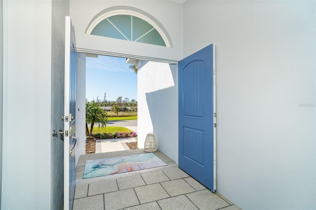 view of foyer entrance