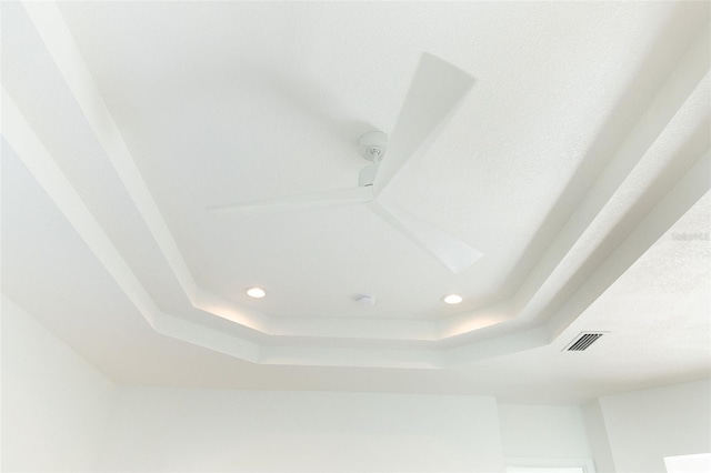 room details with a raised ceiling