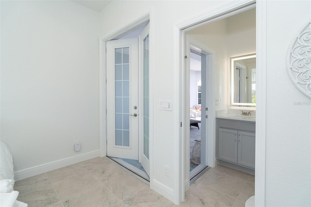 bathroom featuring vanity