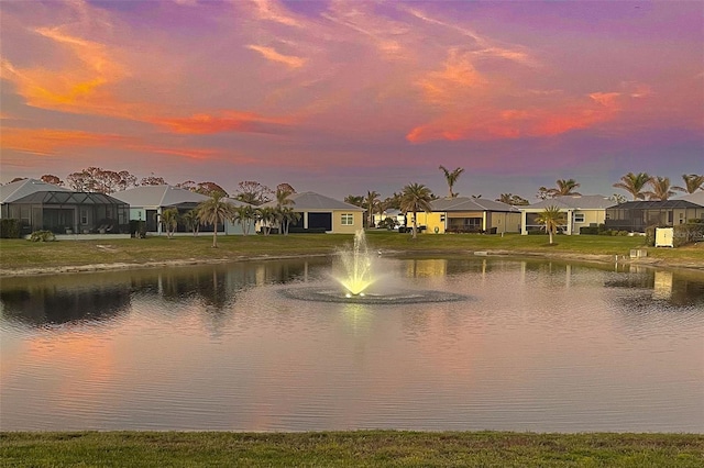 view of water feature