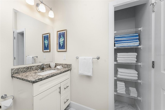 bathroom with vanity