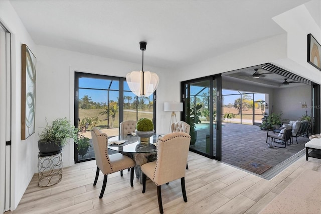 view of dining room