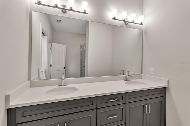 2814 Vogler Ln, North Port, FL 34286 - bathroom featuring double vanity