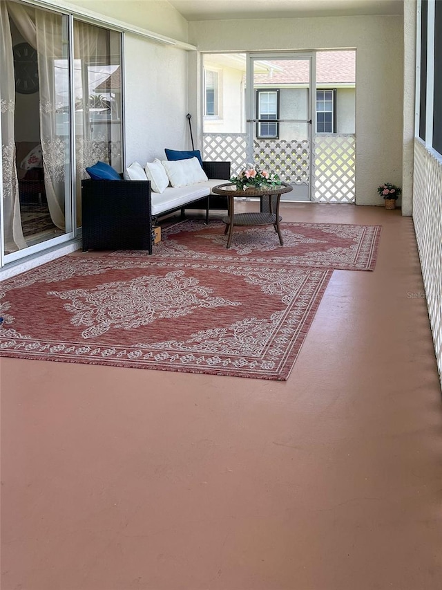 view of sunroom / solarium