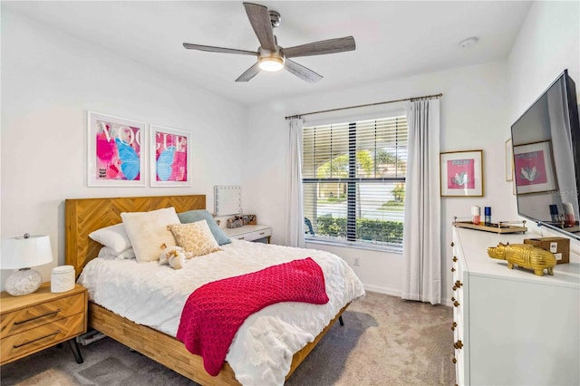 24269 Spartina Dr, Venice, FL 34293 - carpeted bedroom with ceiling fan