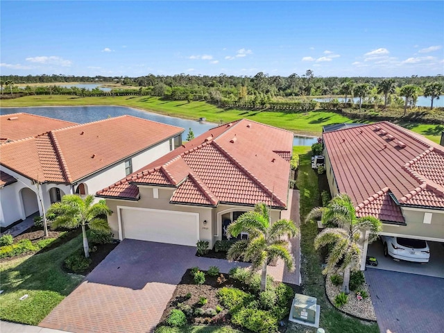 24269 Spartina Dr, Venice, FL 34293 - bird's eye view featuring a water view