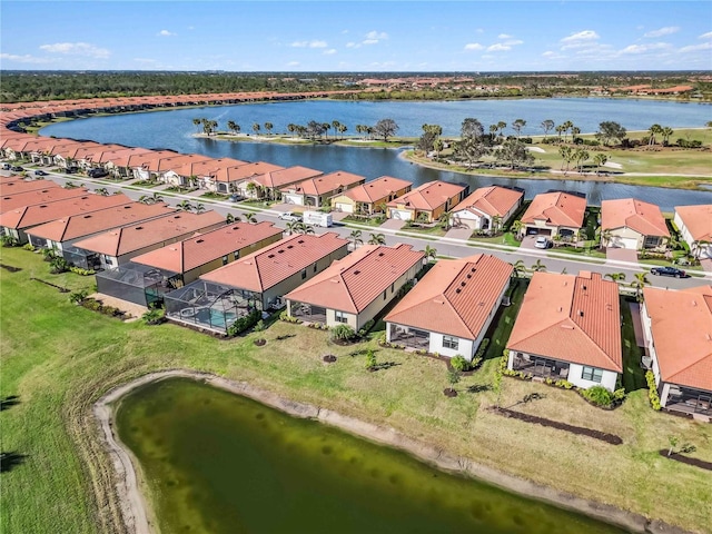 24269 Spartina Dr, Venice, FL 34293 - drone / aerial view featuring a water view