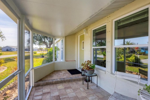 view of sunroom / solarium