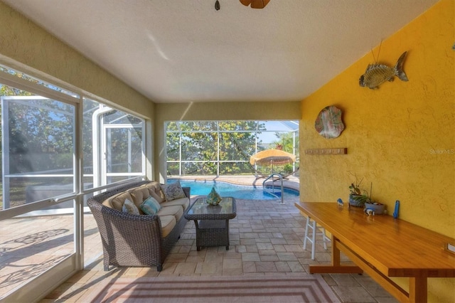 view of sunroom / solarium