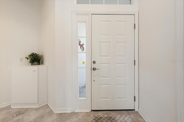 view of entrance foyer