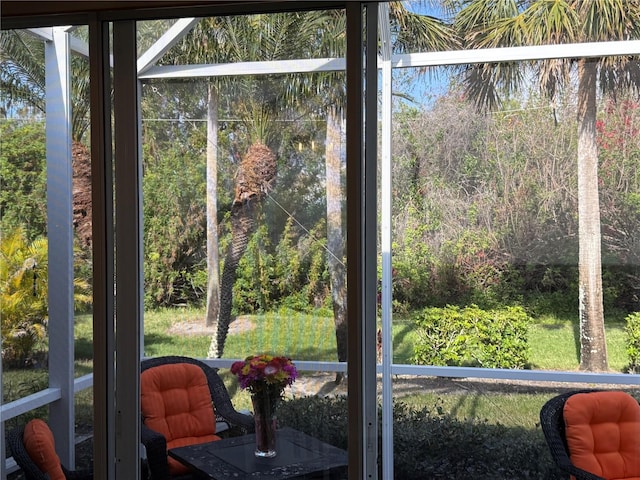 entryway with a wealth of natural light