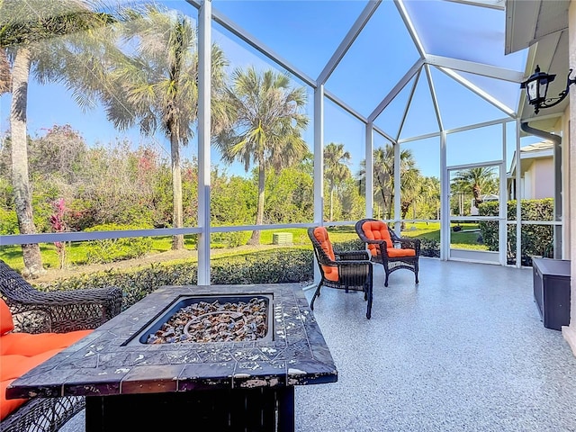 view of sunroom / solarium