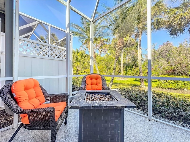 sunroom with a healthy amount of sunlight