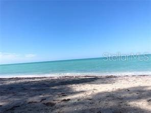 property view of water with a view of the beach