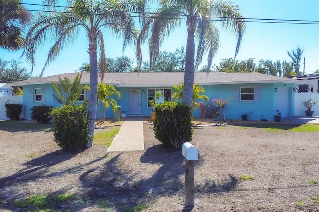 view of ranch-style home