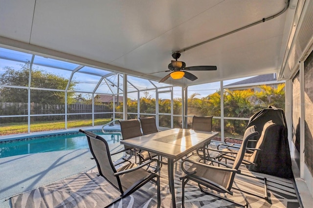 view of sunroom